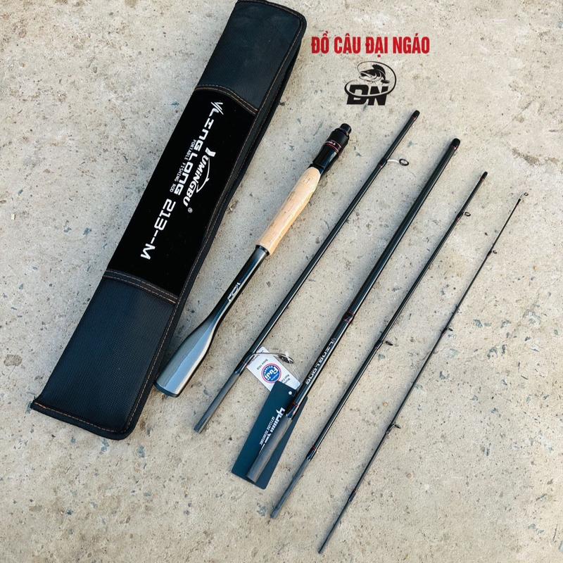 Cần Câu Cá Lure Du Lịch Cao Cấp 5 Khúc gấp gọn 48cm - VLing Long Đại Ngáo ( khoen Fuji chuẩn hãng Yumingbu ) Độ Cứng M Câu Cảm Giác Hạn chế nhấc tĩnh .Tặng kèm khoá Link ..