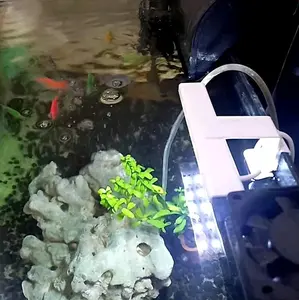Lampu LED untuk aquarium aquascape tetrarium lampu led capit vertikal horizontal lampu led hemat energy