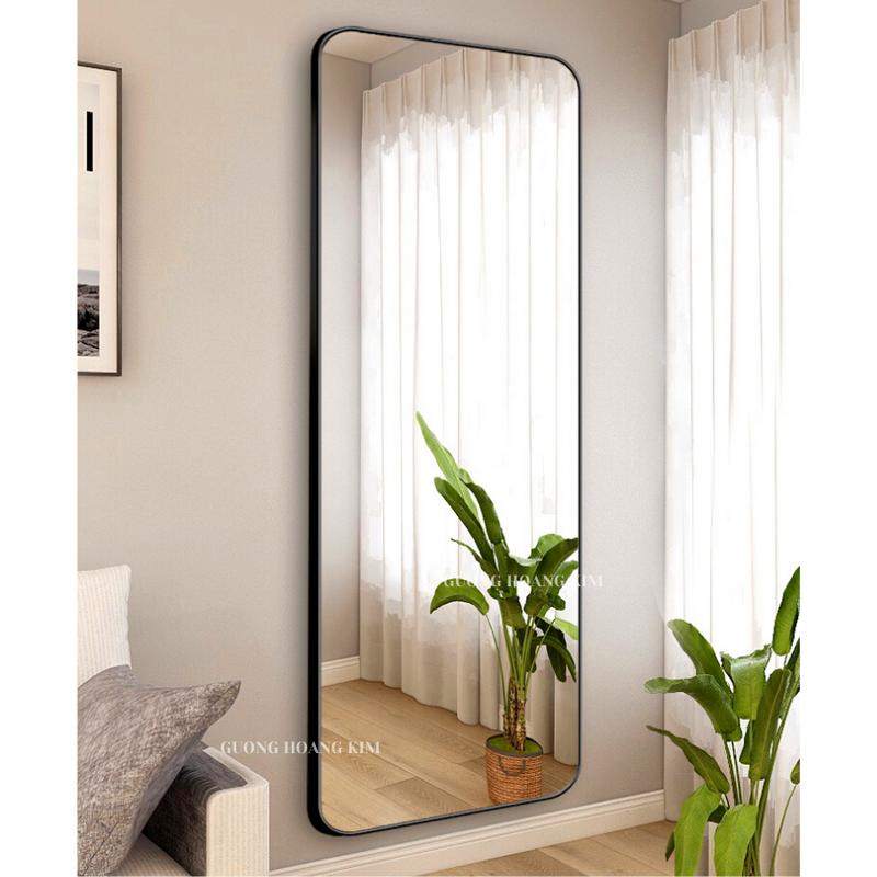 Gương toàn thân size to 50x160cm Decor Phòng Đồng , khung hợp kim cao cấp Deco Trang Trí Nhà r , lựa chọn treo tường hoặc chân dựa.