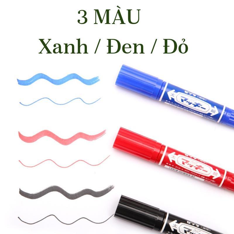 （Xiao k supplies） Bút lông dầu 2 đầu không xóa được - bút dạ dầu - MO150 -  bút viết đĩa cd - HIKOMA STORE 1