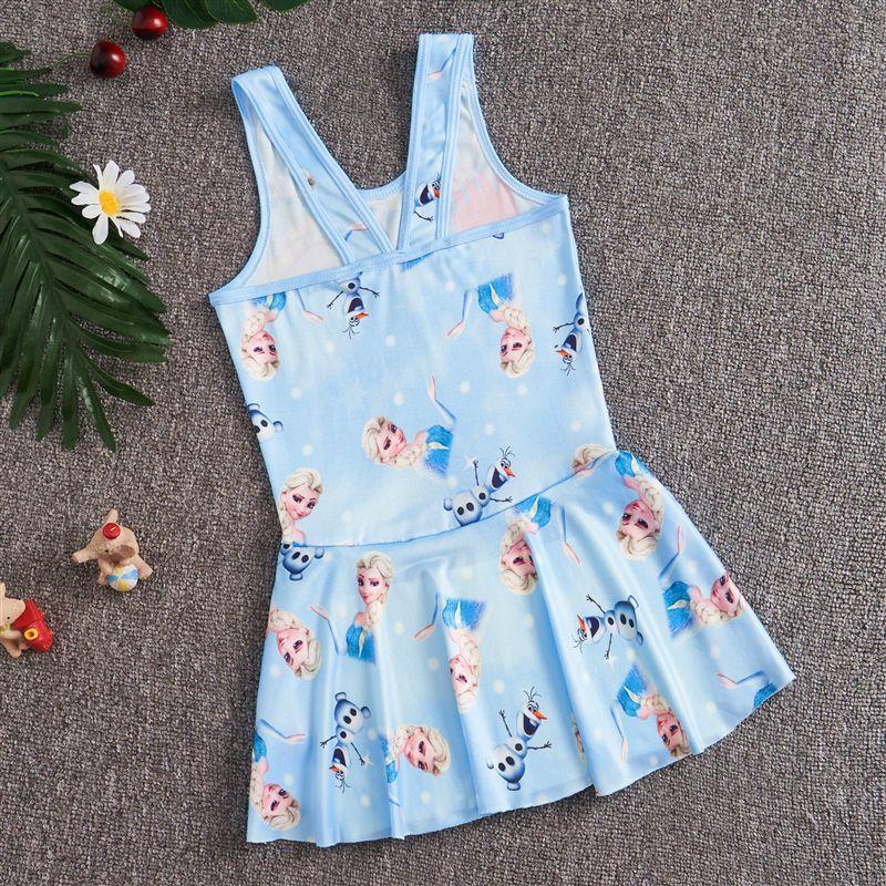 Product Introduction of Snowyprincess Children's Swimsuit Girls' Quick-Drying One-Piece Medium and Big Children 2024 New Girls' Western Style Skirt Swimming Suit 22