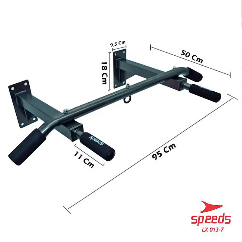 SPEEDS Pull Up Bar Chin Up Alat Gym Rumah Iron Gym Alat Fitness Scapula Outdoor dan Indoor 013-7 7