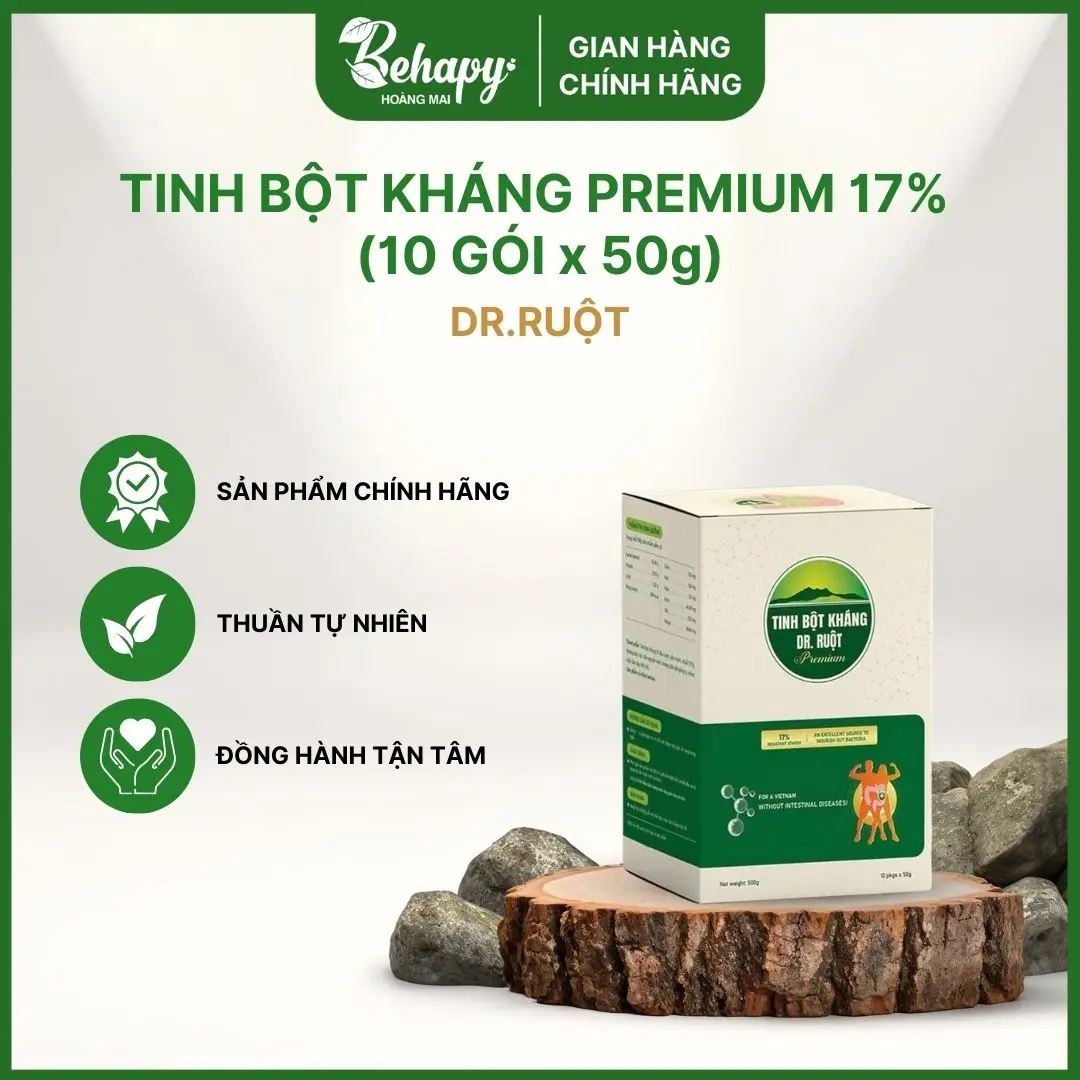 Tinh Bột Kháng Premium 17% (10 gói x 50g) - Dr. Ruột