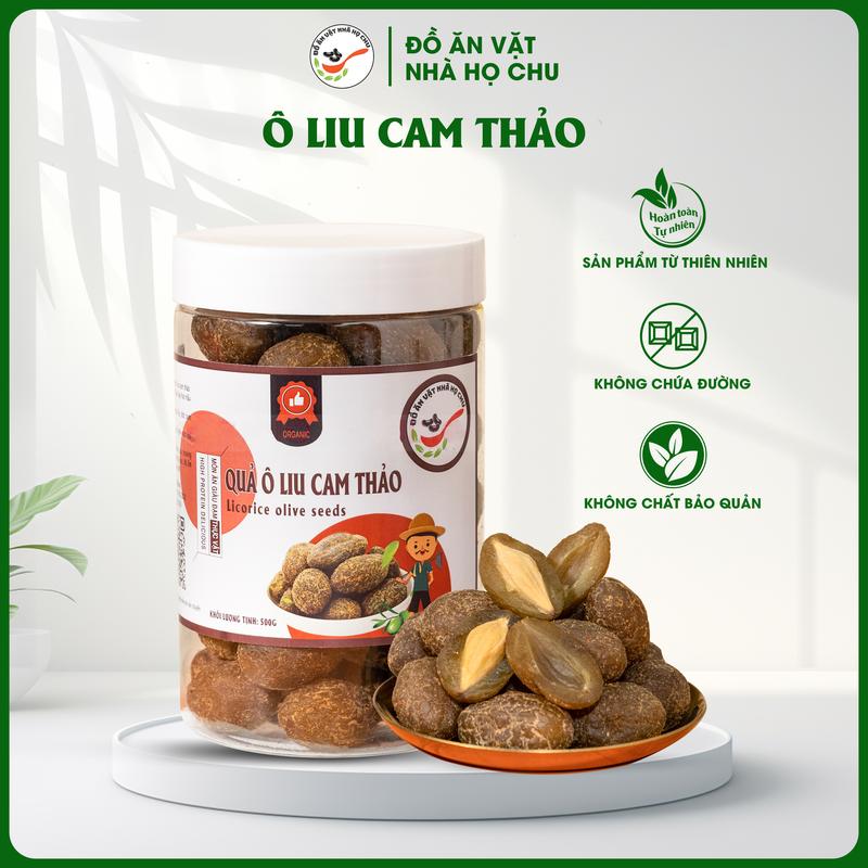  Trái Ô Liu Cam Thảo 500g - Quả Ô Liu Cam Thảo ăn liền cùi giòn thơm và mọng nước Ăn Vặt Snack Food Thức Ăn 