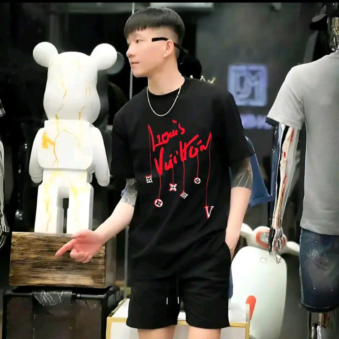 Bộ quần áo cộc tay hè nam nữ chất cotton thoáng mát mềm mịn phong cách chuẩn boy phố