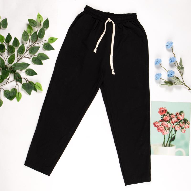Quần baggy dây rút, vải đũi thoáng mát (Quần nữ) 5