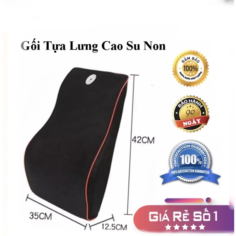 Gối tựa đầu, tựa lưng chất liệu vỏ nỉ cotton có khóa kéo - lõi ruột cao su non tự nhiên cao cấp ( 4 màu) phụ kie 7