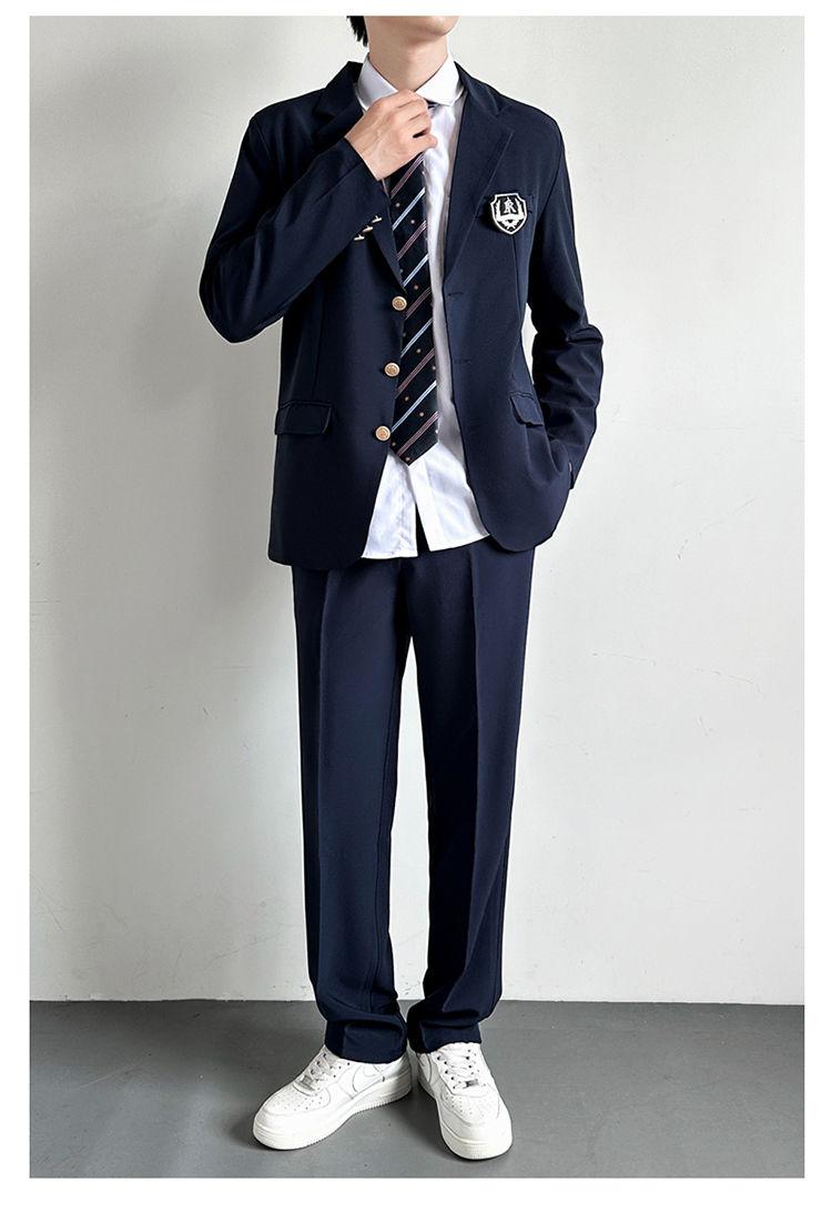 Product Introduction of Trendy Japanese Schoolboy Blazer Set - Stylish DK Uniform Suit for Men, Vintage Campus Style Jacket & Pants (1855+ Reviews) 20