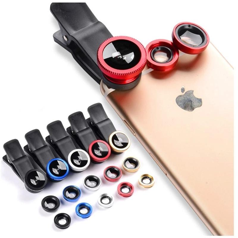 Product Introduction of 3 in 1 Fisheye Phone Lens Wide Angle Zoom Lens Fish Eye Macro Lenses Camera Kits With Clip Lens On The Phone For All Smart Phone 6
