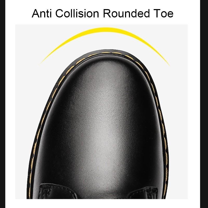 Product Introduction of Couple Oxford Boots Men & Women Size 36-46 Casual Genuine Leather Shoes Fashion Formal Black Martin Shoes 1461 New style men's leather shoes 4