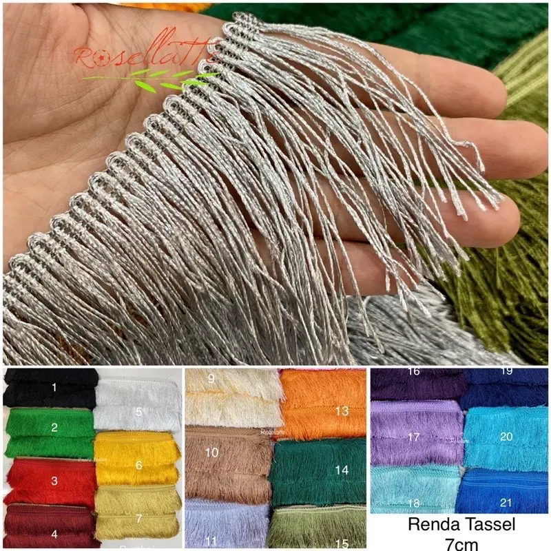 Renda Rumbai Tassel 7cm Meteran (100cm)
