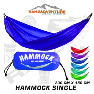 obral hammock single 200cm x 150cm hammock gantung single layer random