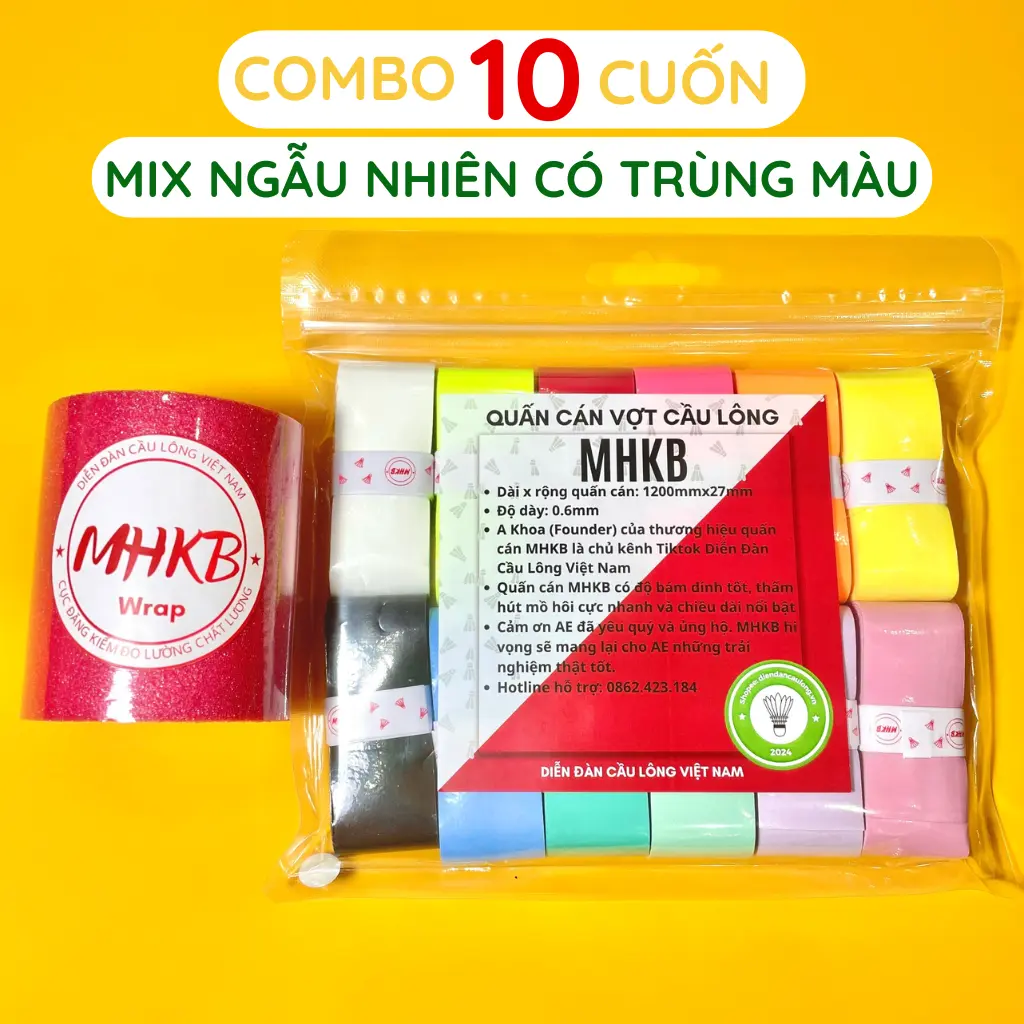 Combo 10 Quấn Mix Màu Ngẫu Nhiên