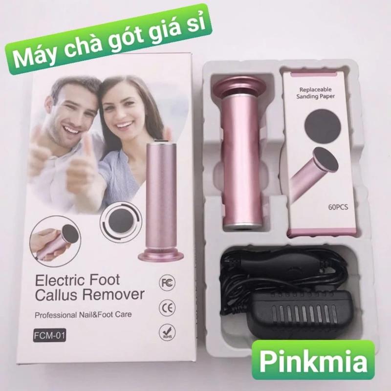 Máy Chà Gót Chân Pinkmia, Tẩy Tế Bào Chết Cho Tiệm Nail, Cá Nhân Tại Nhà - Kèm 60 Miếng Chà