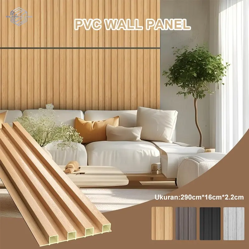 WPC Wall Panel Dekorasi Dinding /2.9 Meter Wallpanel PVC Dinding ...