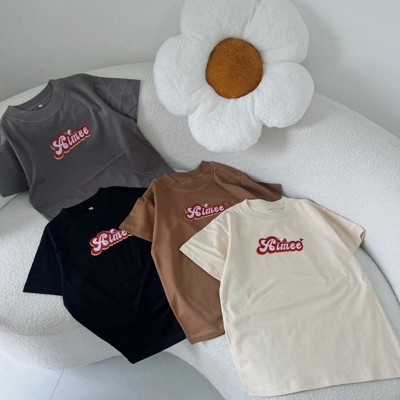 BABY TEE AIMEE logo ss1 áo thun nữ form vừa chất cotton