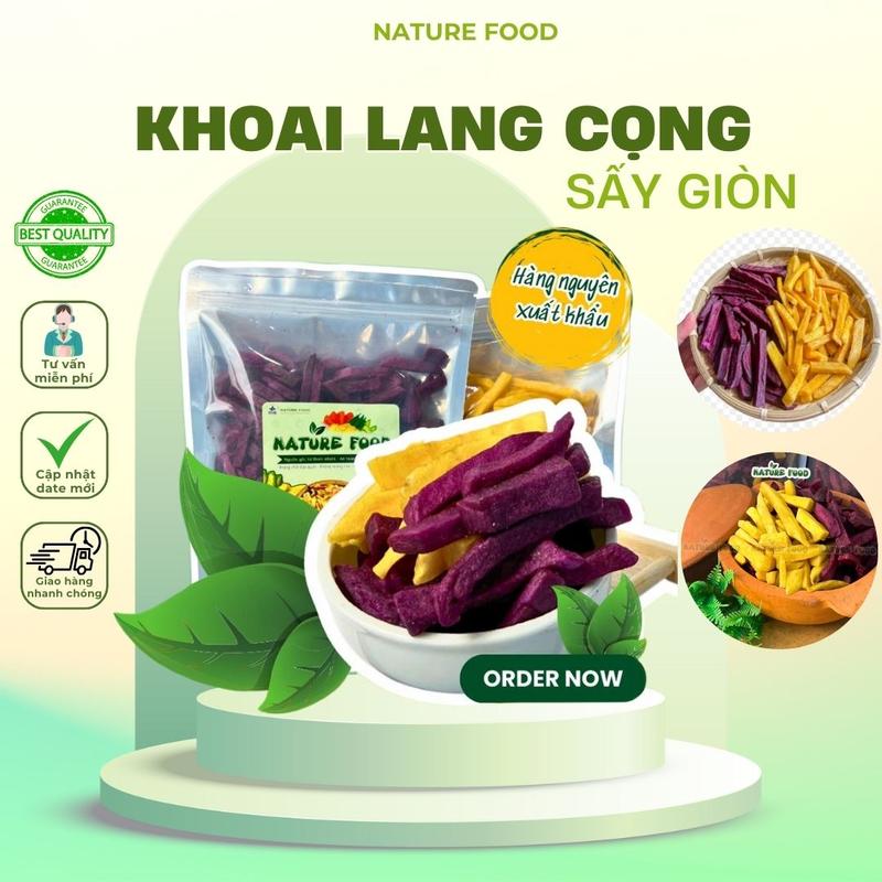 500gr Khoai Lang Cọng Sấy Giòn Thơm Ngon NATURE FOOD