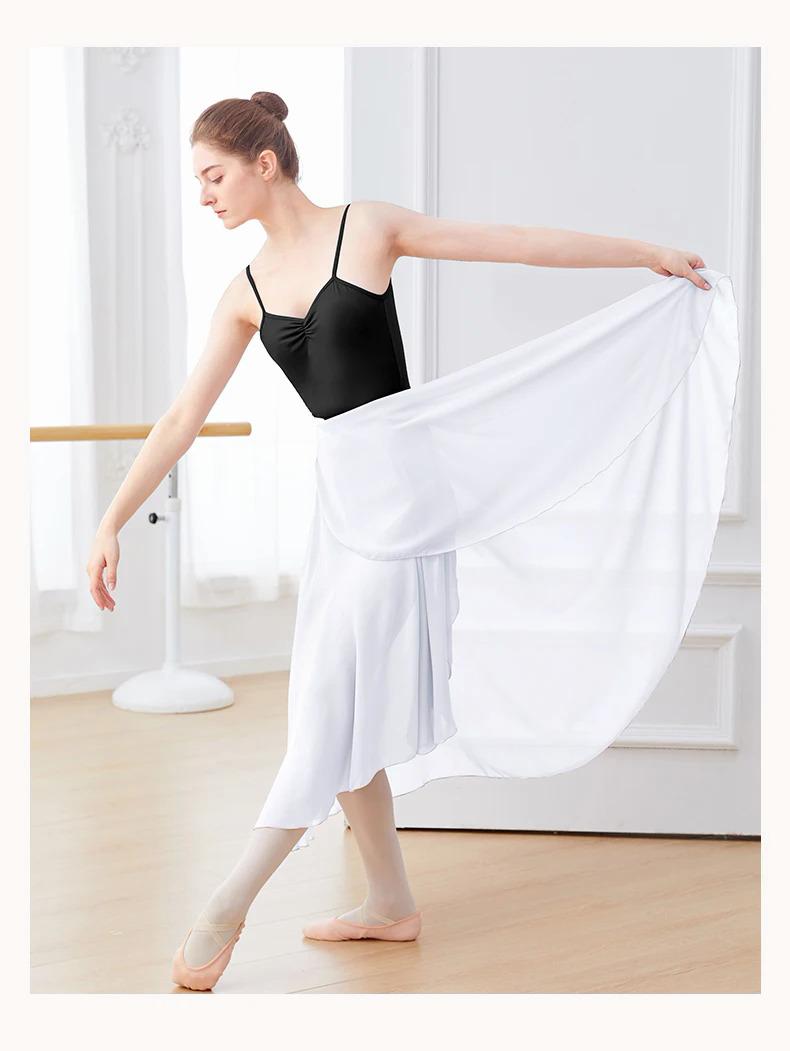 Product Introduction of Ballet Skirts Women Long Chiffon Dance Skirt Fairy Chiffon Long Ballet Tutu Dress Dance Costumes Tie Up Dress 11