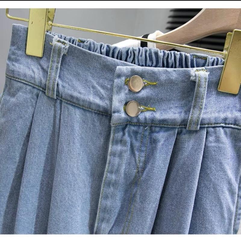 [CÓ BIGSZ]40-75KG Quần LƯNG CHUN dáng suông 2 cúc form to cạp cao chất bò mềm có co giãn có bigsz. 4