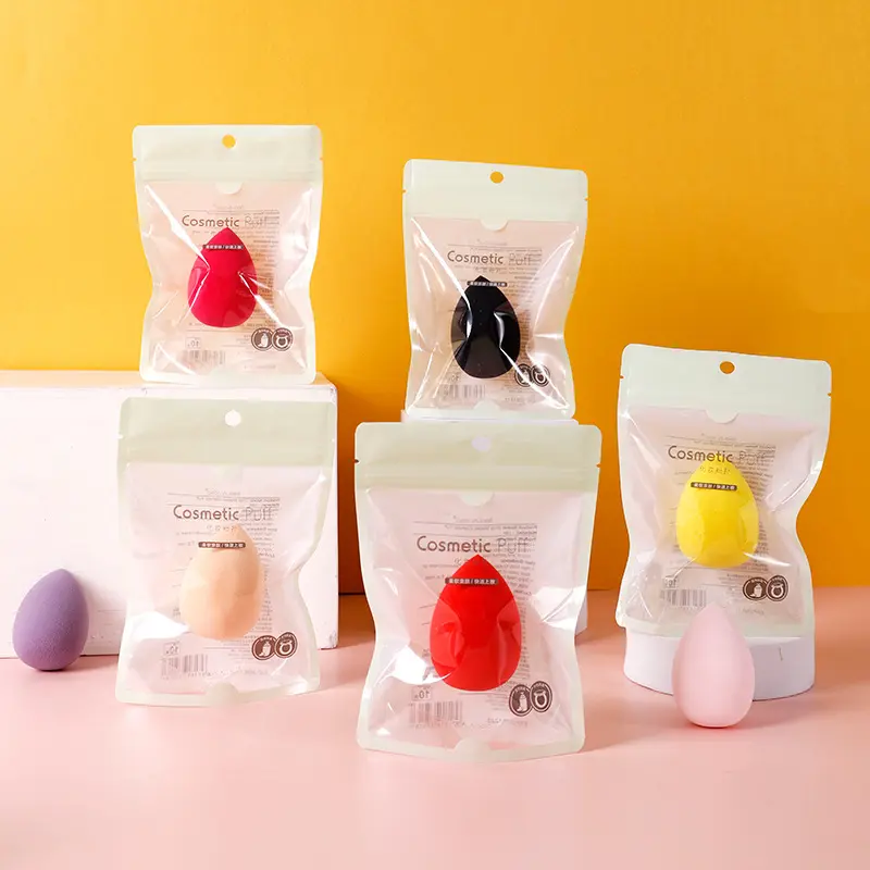 Cosmetic Egg Makeup Tools Independent Packaging Smear-Proof Makeup Beauty Blender Beauty Blender Wet and Dry Non-Latex Sponge Egg Makeup Tools