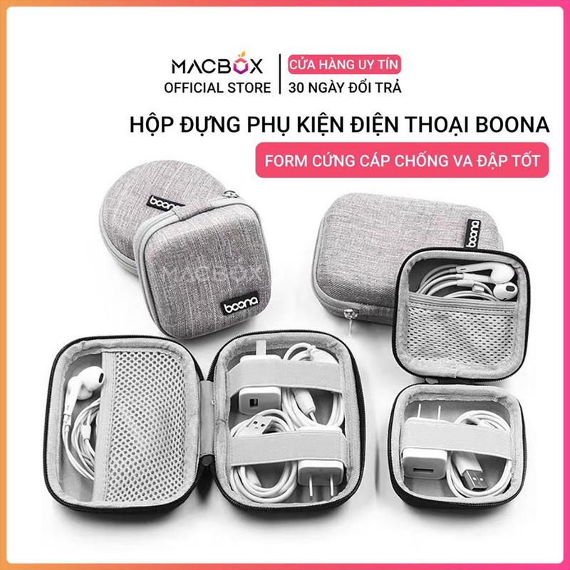 Hộp đựng sạc cáp điện thoại iPhone, tai nghe, thẻ nhớ Baona chính hãng Phụ Kiện