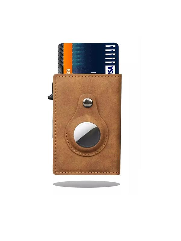 Men's Business Minimalist Pu Leather Wallet, Simple Style Magnetic Card Holder for Men, Trendy Wallet for Work & Daily Use As Gift for Boyfriend  for Outdoor 6