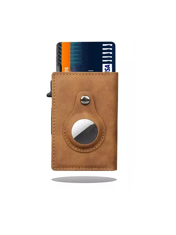 Men's Business Minimalist Pu Leather Wallet, Simple Style Magnetic Card Holder for Men, Trendy Wallet for Work & Daily Use As Gift for Boyfriend  for Outdoor 6