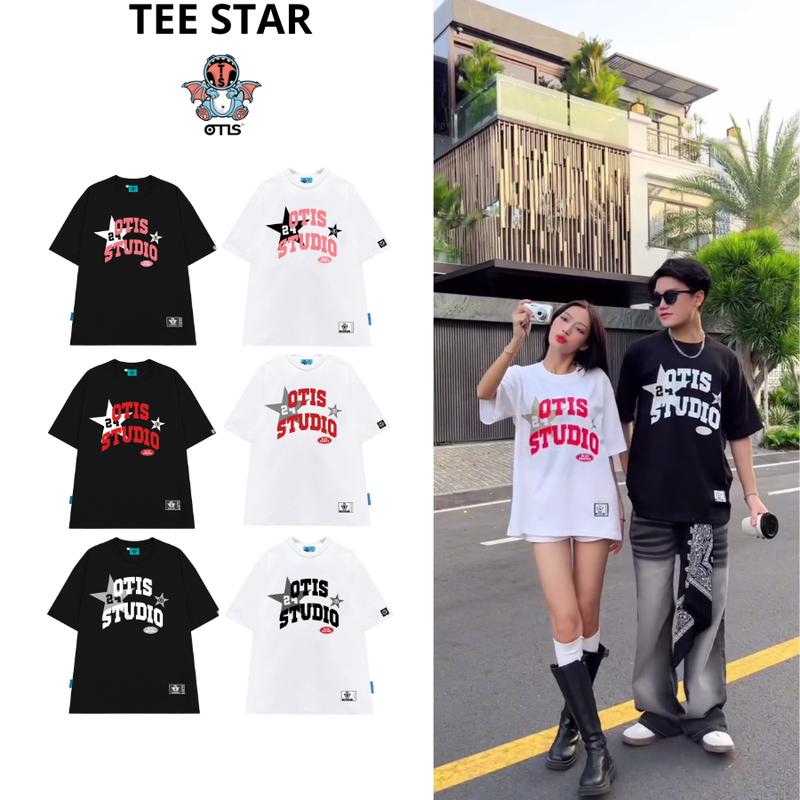 Áo thun nữ và nam chất liệu cotton form unisex Local Brand Otis Club - Tee STAR  Top Cotton Cổ Tròn Women