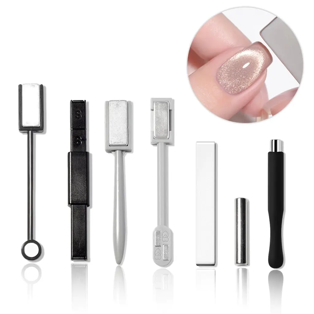 Dán Từ Tính, Nghệ Thuật Làm Móng, Lát Nam Châm, Cho Móng Tay Móng Tay Gel UV Mắt Mèo, Thiết Kế Mẹo Varnish, Dụng Cụ Làm Móng, Hiệu Ứng 3D, Tự Làm