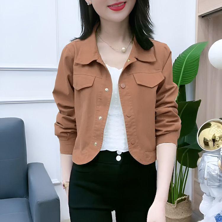 Product Introduction of Áo Khoác Ngắn, Cỡ Nhỏ Quần Áo Nữ, Hàng Mới Về Mùa Thu 2024, Sản Phẩm Bán Chạy Nhất, Thời Trang, Phong Cách Phương Tây, Trông Trẻ Trung, Áo Khoác Dài Tay, Thời Trang Hàng Đầu 2