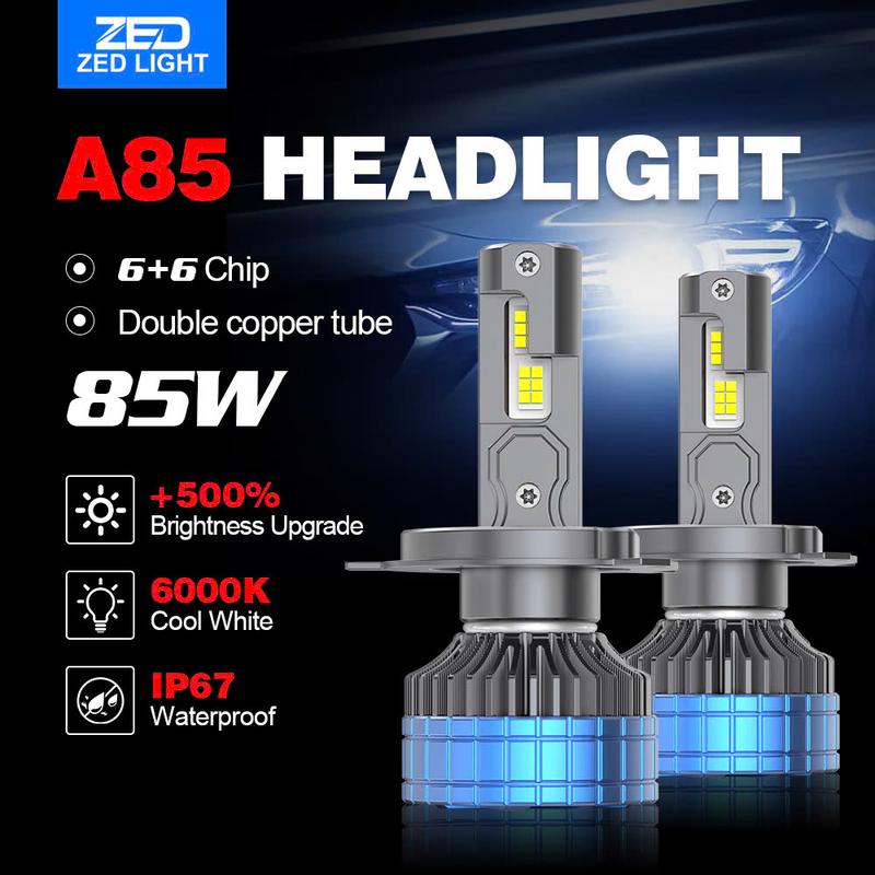 [Chuẩn Hãng ZEDLIGHT] Đèn Pha LED A85 - Hàng Cao Cấp 85W 6000K Sáng Trắng Gom, Pha Cực Mạnh Chuyên Lắp Oto - Phụ Tùng phaled-bicau