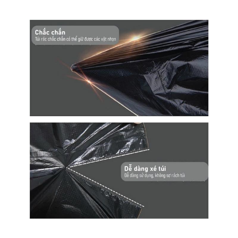 Túi đựng rác có dây rút size đại 55x60cm TACHI STORE thế hệ mới phân hủy sinh học, chịu lực, tiện dụng và tiết kiệm 6