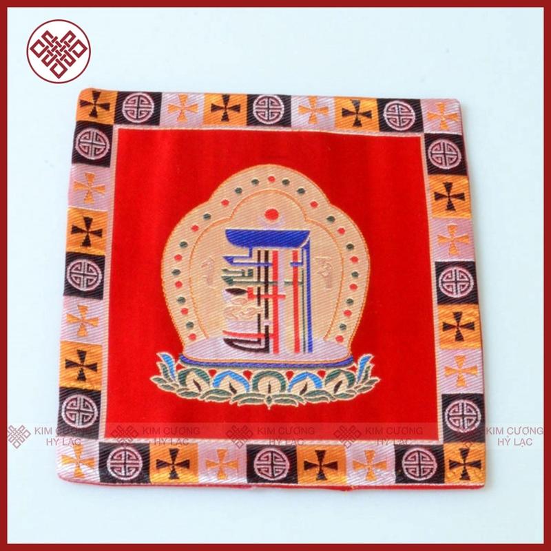 Tấm Lót Tượng Lót Pháp Khí Mật Tông [Kim Cương Hỷ Lạc] Biểu Tượng Kalachakra 6