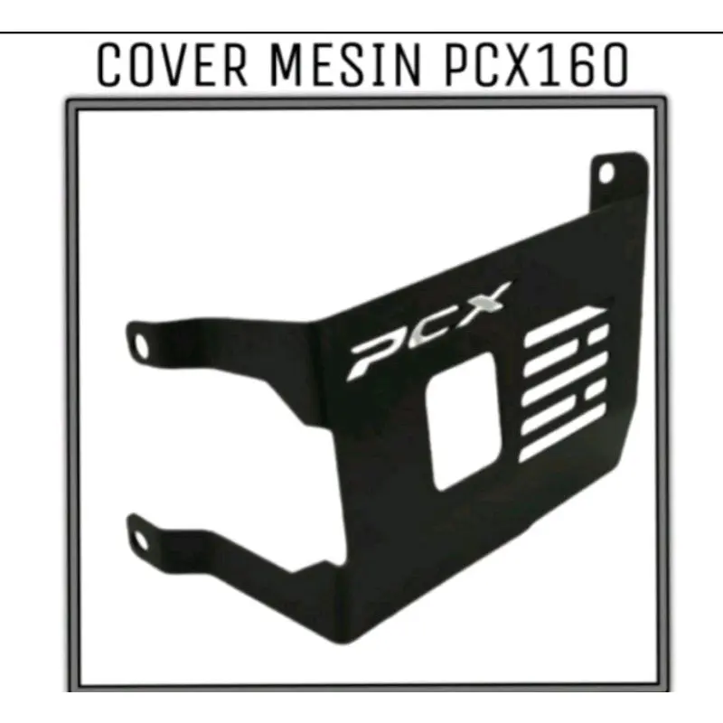 cover pelindung mesin bawah motor pcx adv vario 160 engein guard hinda silver hitam 0