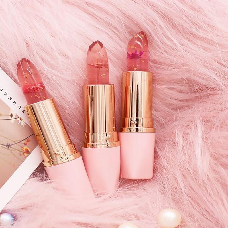 Son Gió Dưỡng Môi- Son Thạch Ướp Hoa Dưỡng Môi Làm Hồng Cấp Ẩm Biến Đổi Màu Theo Nhiệt Độ Trang Điểm Cosmetic Son Môi Mỹ Phẩm