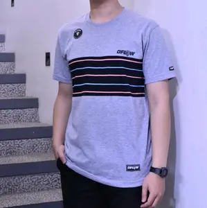 Kaos Pria Aplikasi Dflow Original Brand Abu Misty