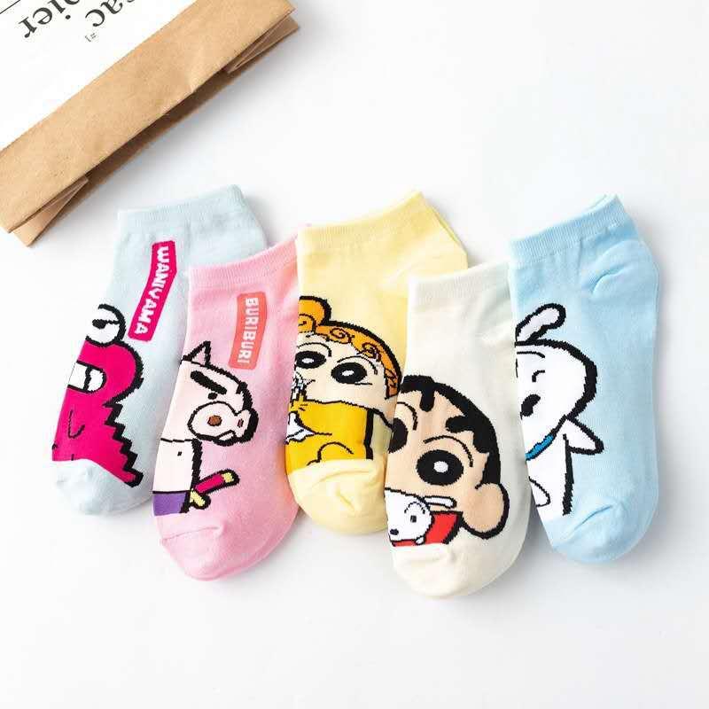 Product Introduction of South Korea Flat Sock Children's Xiaoxin Cartoon Women's All Cotton Socks Japanese Cute Cartoon Socks New Trendy Socks Lady Comfort Lingerie 3