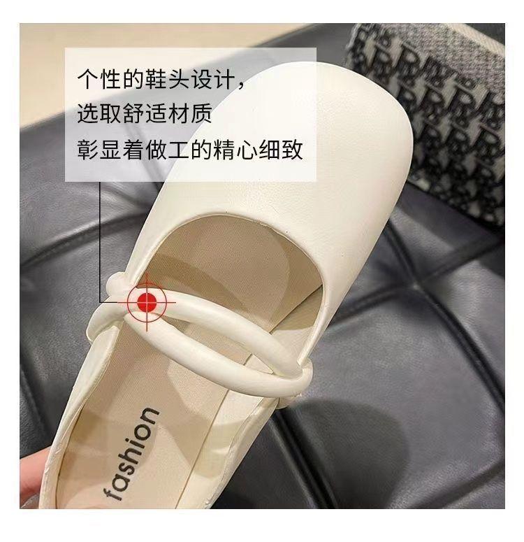 Product Introduction of Dép Bít Mũi, Đế Mềm PVC, Dành Cho Nữ, Phong Cách Lười Biếng, Thích Hợp Cho Các Hoạt Động Ngoài Trời Và Mùa Hè, Thiết Kế Nơ Trung Quốc Mới, Giày Lười, Dép Bán 11