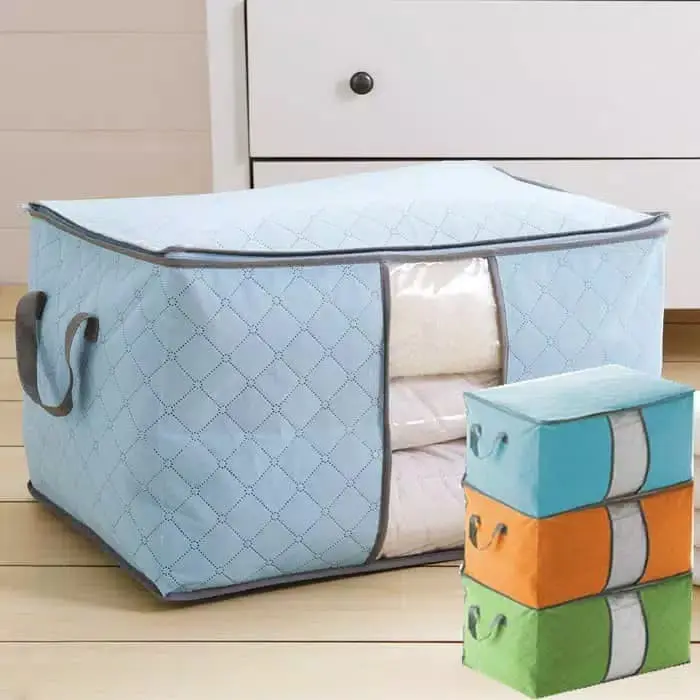 HL0037 Bamboo Storage Box Tempat Penyimpanan Baju Organizer Model Tidur 2