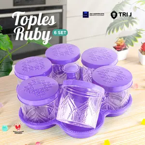 Toples Kue Kering Lebaran 6 Bunga / 6 Set