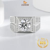 Gambar USHOW Cincin Dominan Pria Platinum AAAAA Zircon Penjualan Panas 3 Karat Berlian Penuh Yang Dapat Disesuaikan - Platinum, Dapat disesuaikan dari USHOW Kab. Gresik 2 Tokopedia