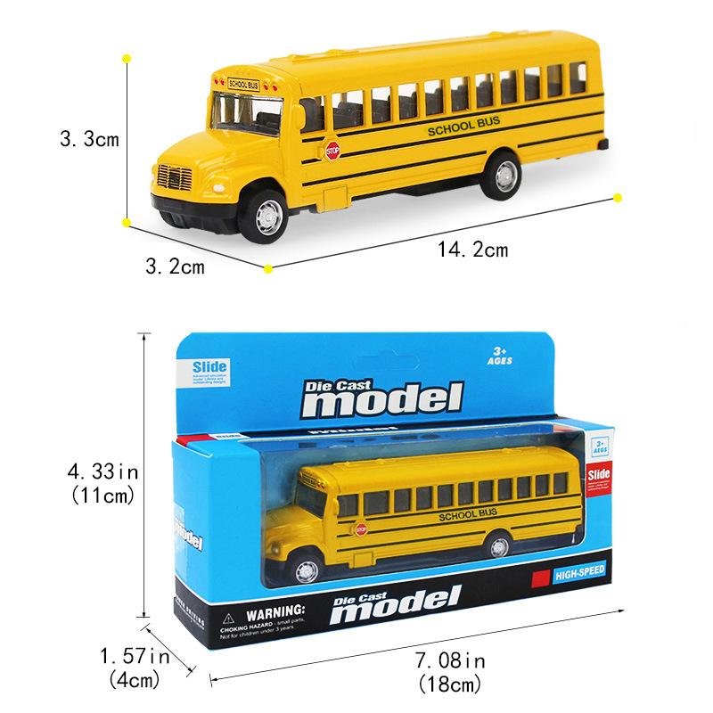  Die Cast Model Xe Bus Mô Hình Hợp Kim Màu Vàng 1:43 Kích Thước 14.2x3.2x3.3cm Tỉ Lệ 1 43 Chất Liệu Hợp Kim Bền Bỉ Có Tính Năng Chạy Đà Độc Đáo Cho Trang Trí 