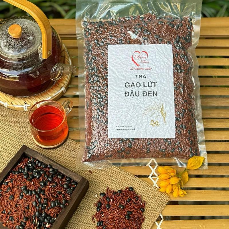 MOM SHIN | Trà Gạo Lứt & Đậu Đen Xanh Lòng Rang Sẵn, Gói 1Kg (1000g), Shop Mẹ Shin Gin, Vũ Phương Thảo, Tùy Theo Vùng Còn Là Nước Trà, Nước Chè, Tea 8