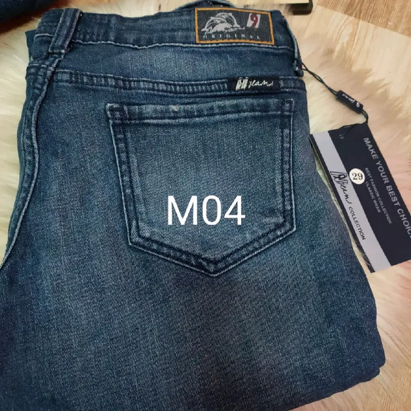 Quần lửng hàng xuất vải jean co giãn 4