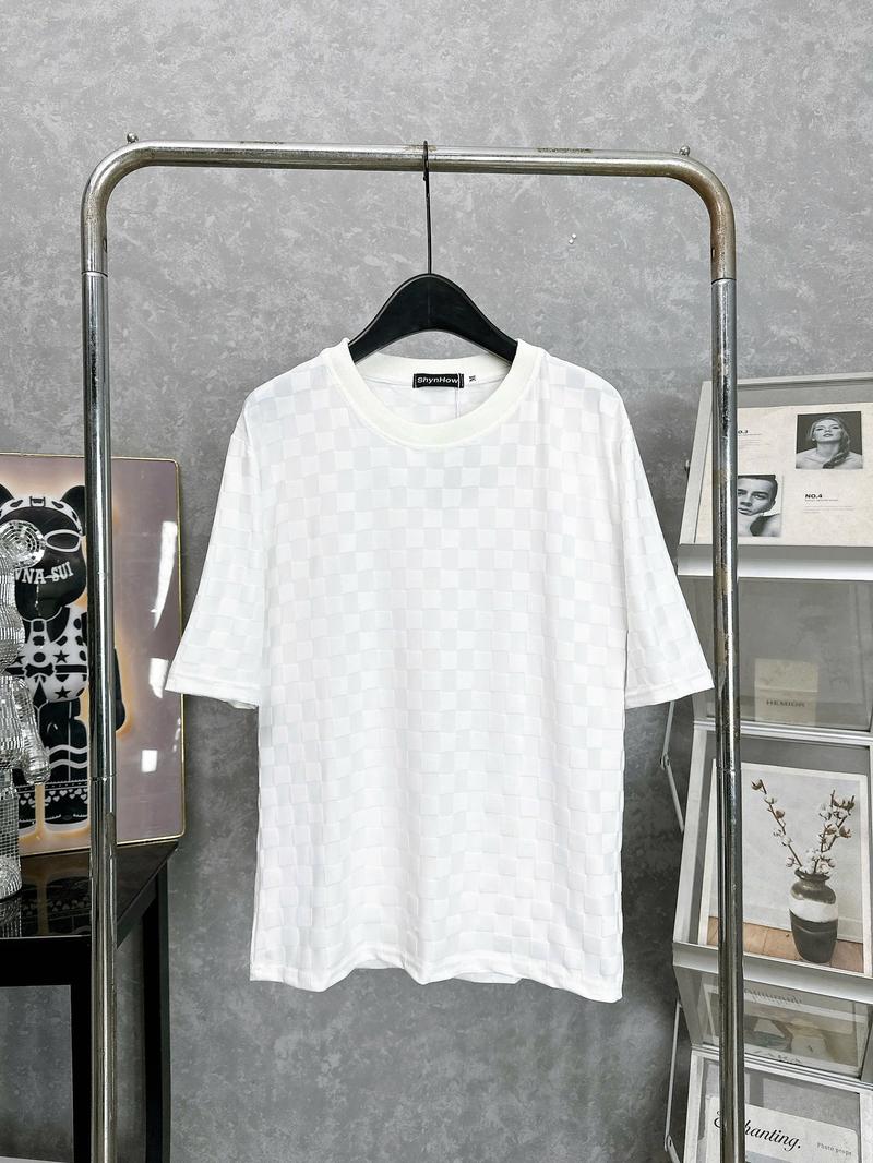 Product Introduction of Áo thun nam cổ tròn vải caro đen trắng AT2599 chất cotton mặc mát và thấm hút tốt 14