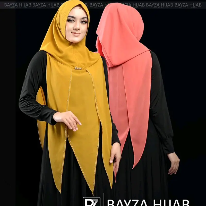 Jilbab Instan Hoodie Soft ped Antem Bz 013 by Bayza hijab Mewah hijab unic Simple 1