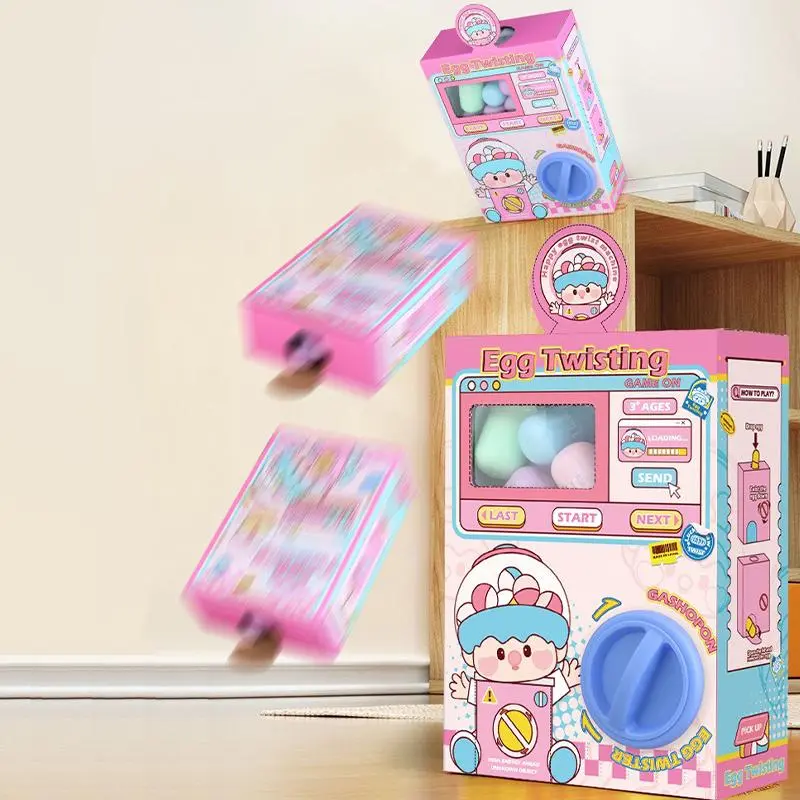 Animal Egg Twister Toy, 1 Box Cute Cartoon Animal Design Twister Machine Toy, Surprise Egg Toy, Birthday Gift for Kids 5