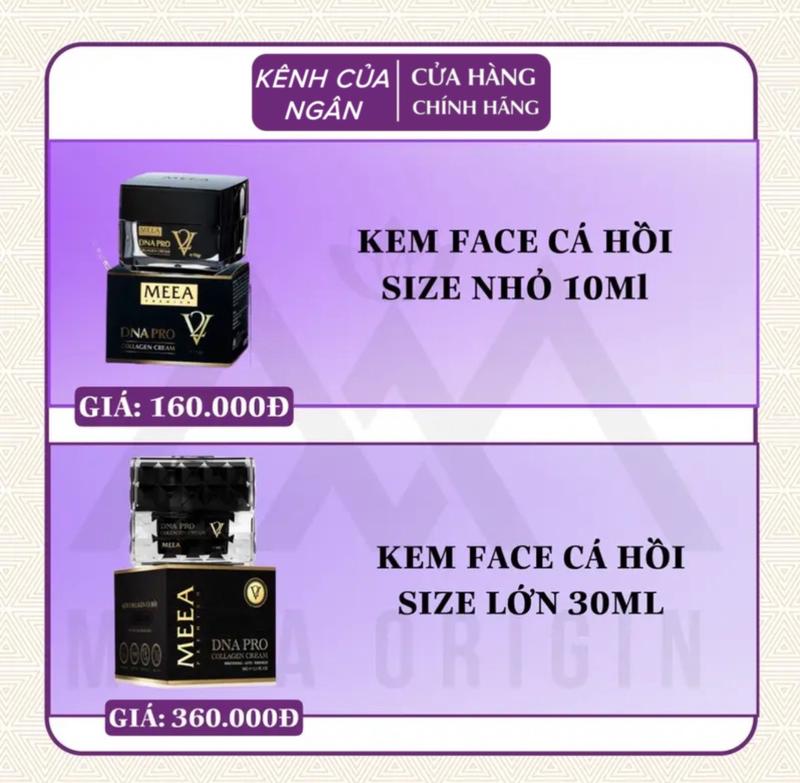 Combo Kem Face cá hồi DNA - V2 collagen MEEA + Tinh chất Bakuchiol - Hỗ trợ cấp ẩm và Dưỡng sáng da 2