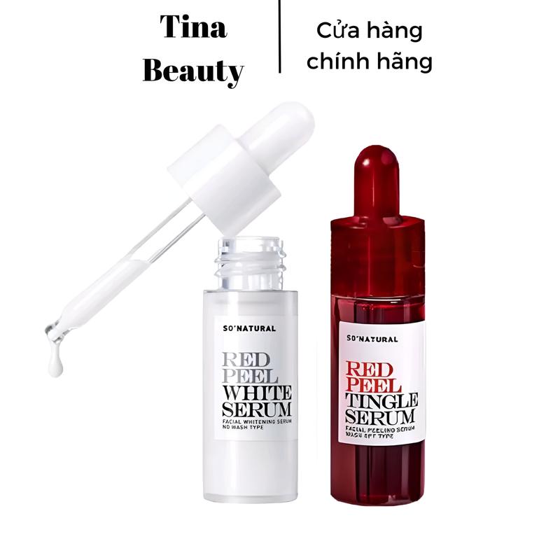  Cặp Red Peel Tingle Serum và Peel White  1 chai đỏ và 1 chai trắng  Peel Da Skincare Làm Đẹp Da Chăm Sóc Da 