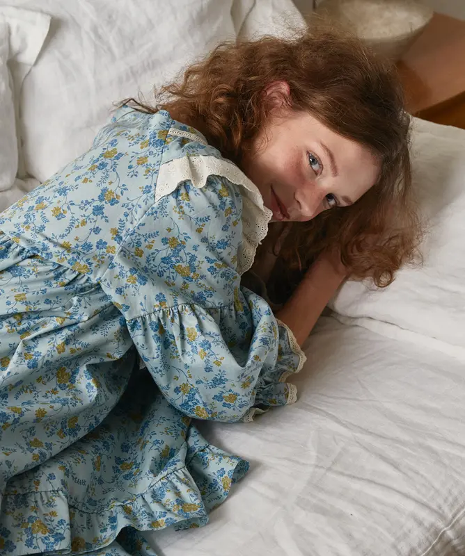 Bộ ngủ pijama nữ Ullala xuân hè Sione Women Cotton cổ tròn 2